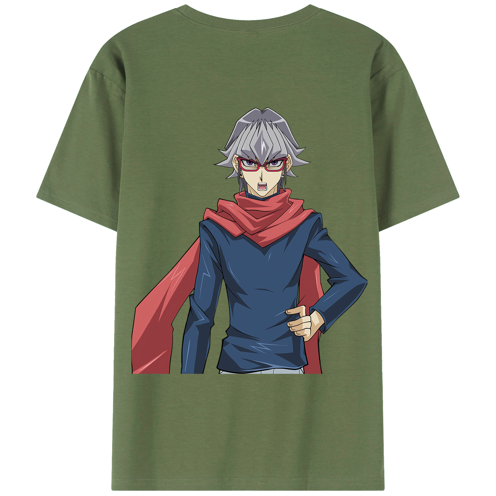 （画像用） 遊☆戯☆王 Yu-Gi-Oh! 綿100％ メンズ半袖Tシャツ（バックプリント） 通気性